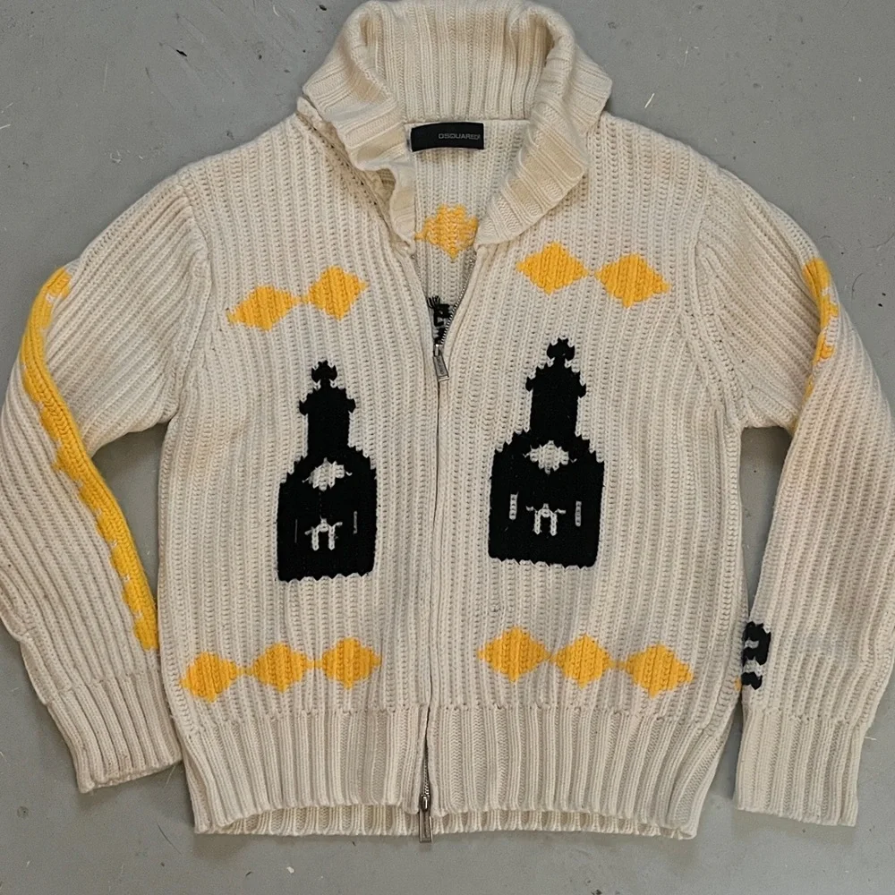 Dsquared2 Zip Cardigan Sweater - Picture 1 of 7